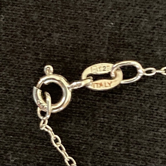 Sterling Silver Initial “E” Necklace Stamped - Picture 4 of 11